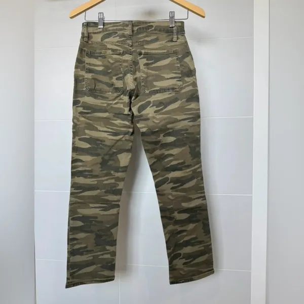 Lucky Brand Women’s Camo Utility‎ Jeans Size 4 / 27 Straight Leg Army Green - Image 3