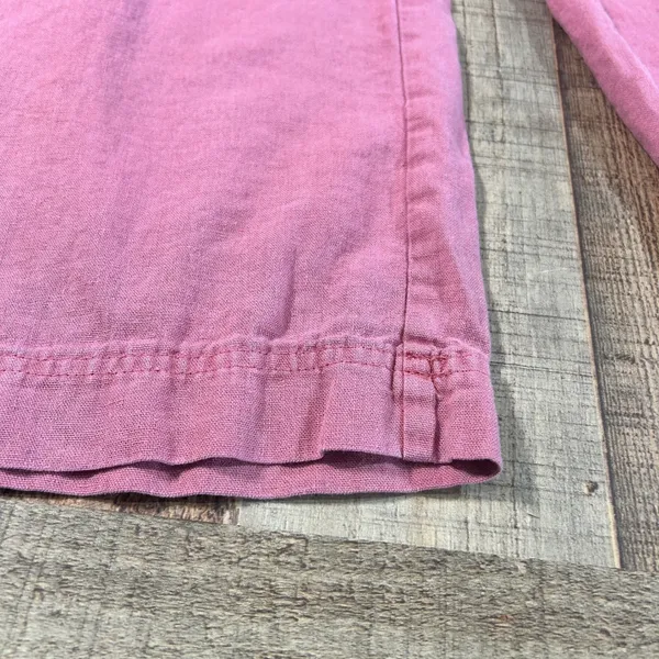 Sincerely Jules Cargo Pants Womens L Dusty Rose Linen Look Drawstring Wide Leg - Image 2