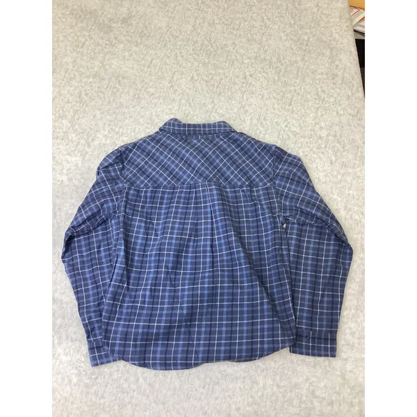 Alpine Design Womens Hike Midweight Flannel Blue Evening Star Plaid S ADW24300 - Image 3