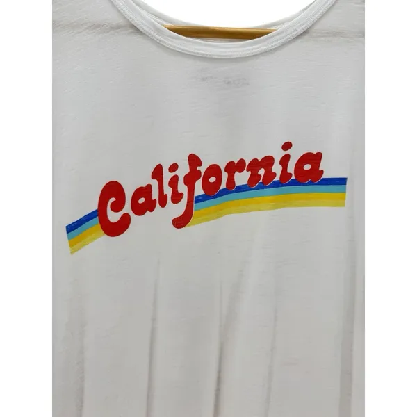 One Gun Ranch‎ Malibu California Crewneck Short Sleeve Graphic T-Shirt White XL - Image 2