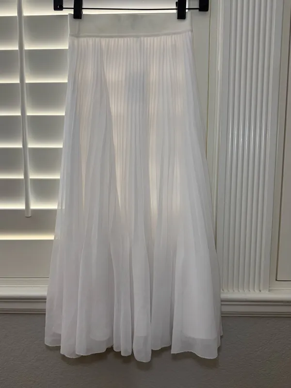 ARITZIA Wilfred Twirl Skirt Light Birch White Size XXS - Image 5