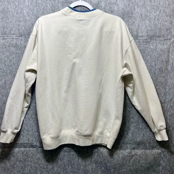 Vintage‎ Grandma Love Forever True Rhinestone Heart Sweatshirt Cream Large - Image 7