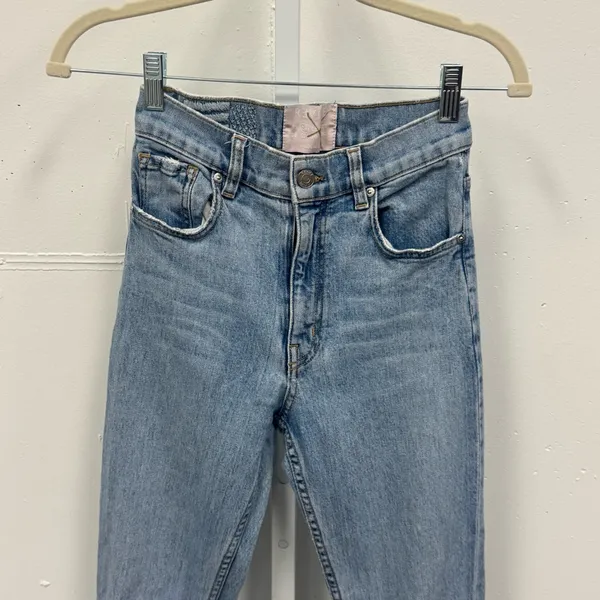 REVICE Farrah Angel Blue High Waist Slim Straight‎ Jeans W24 - Image 4