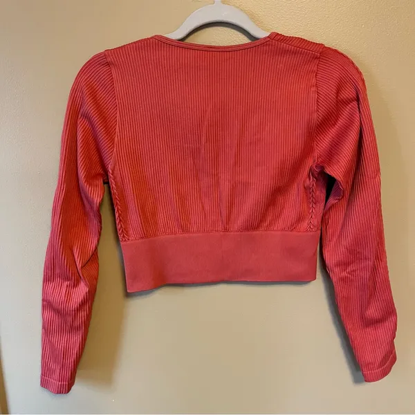 Aerie Watermelon Long Sleeve Crop Top - Image 5
