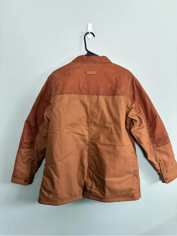 NWT Dickies Women's Brown Waxed Canvas Chore Coat Utility Winter Jacket Sz L - Image 4