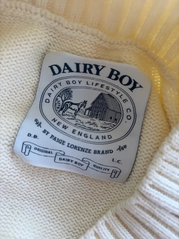 Diary Boy Southport Cream Sweater - Image 4
