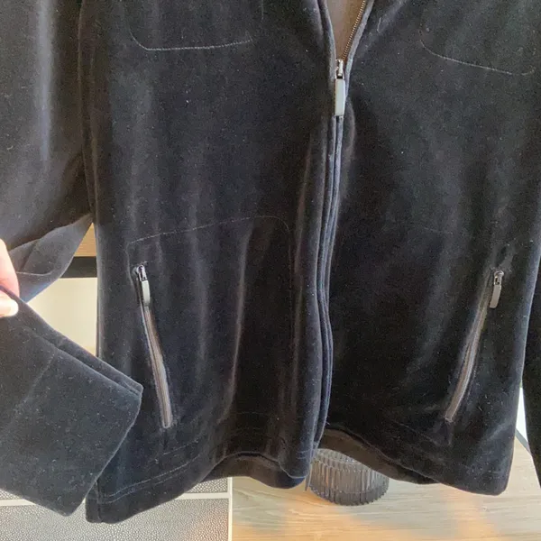 Lauren Ralph Lauren Full Zip Velour Jacket, S - Image 4