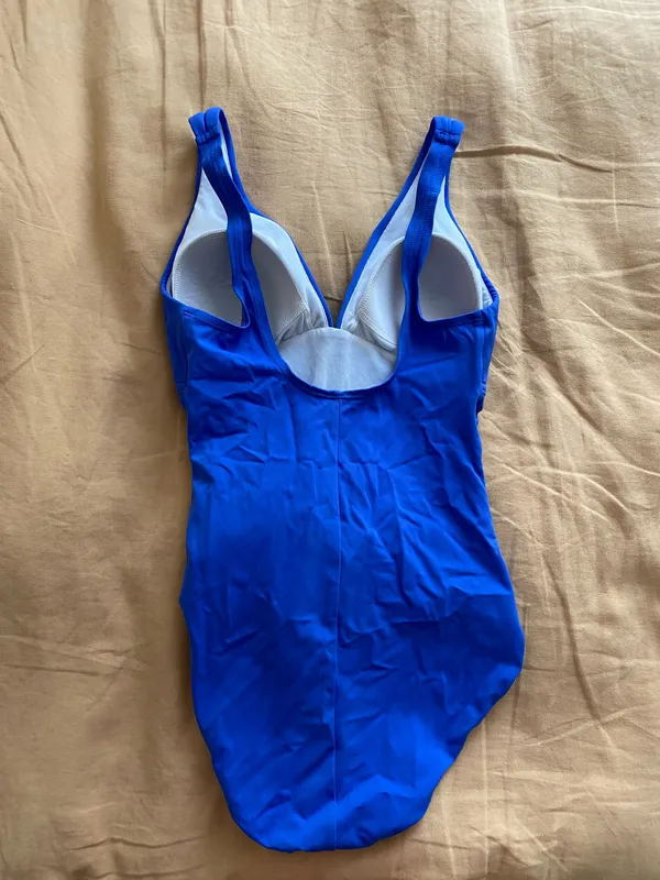 Jantzen One-Piece Blue Ruched Tummy Control Swimsuit 10 - Image 3