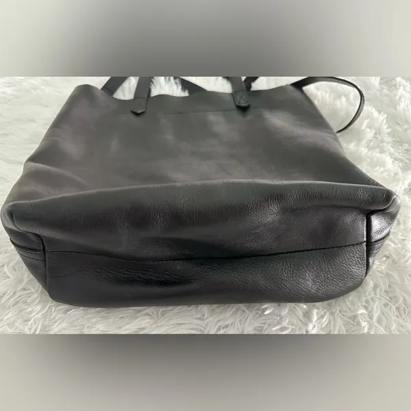 MADEWELL‎ The Medium Transport Tote Black Leather Bag Handbag - Image 8