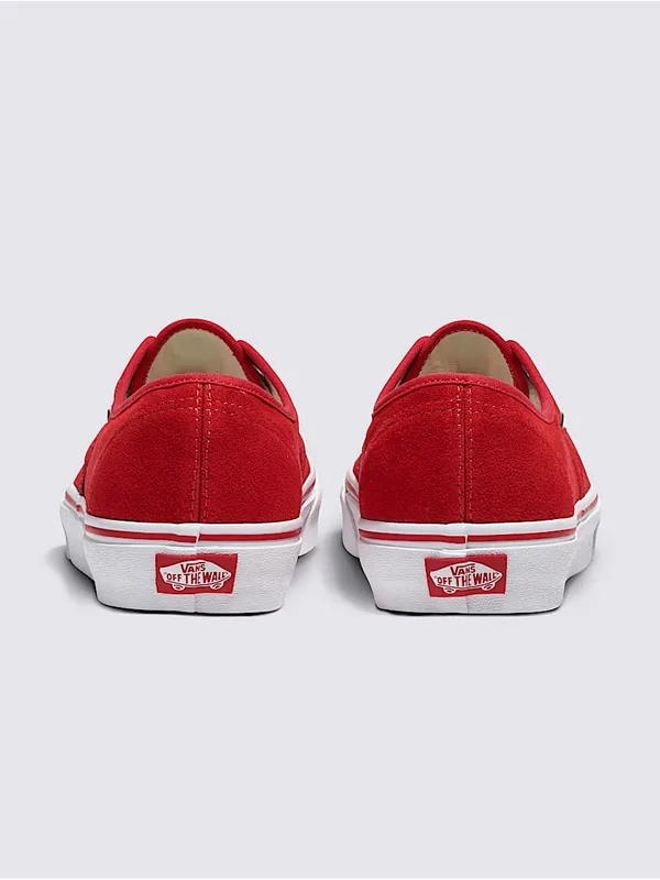 Vans nwt size 6 Customs Authentic Suede Shoe Red white - Image 3