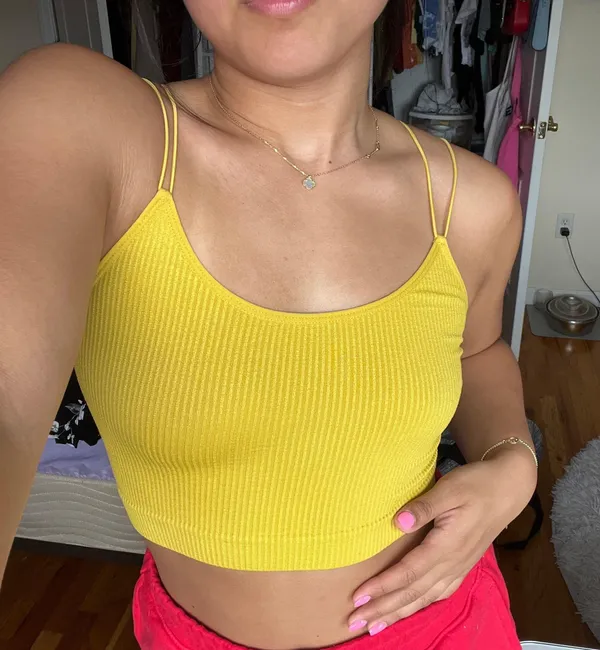 Ellie Seamless Yellow Tank Top - Image 2
