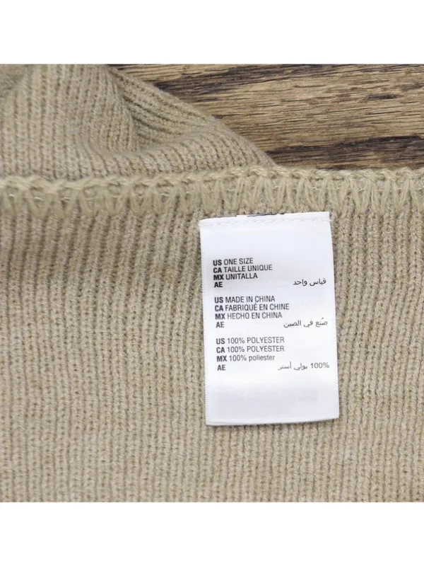 NWT Style & Co. Womens Solid Scarf Wrap with Pockets Ruana SC9742501 Oat Brown - Image 6