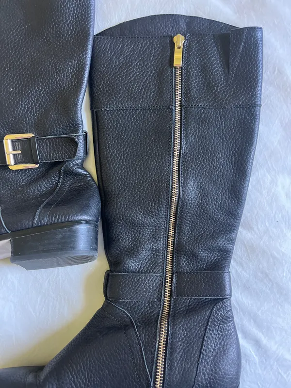 Lands' End Black leather boots - Image 4