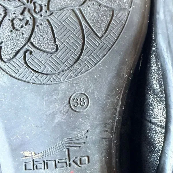 Dansko Olena Shimmer Leather Slip On Clogs Size 38 - Image 8