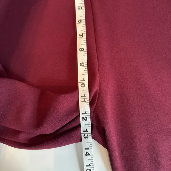 Trixxi Strapless Burgundy Ruched Leg Jumpsuit M Formal Cocktail Evening Romper - Image 11