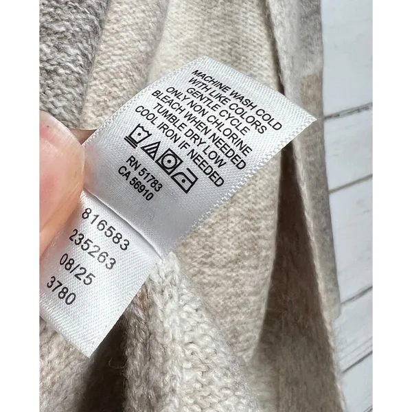 Maurices Neutral Ombre Open Front Cardigan Sweater Size Large - Image 8