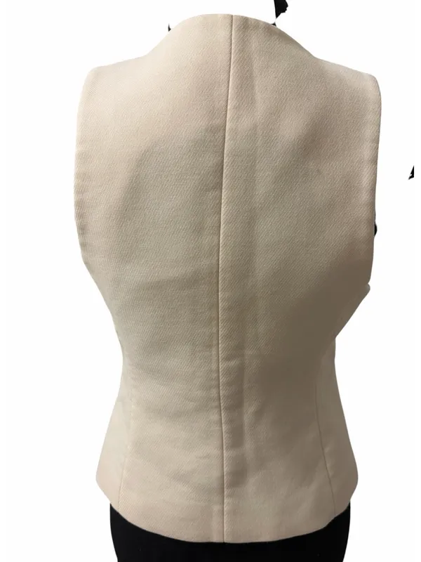 Zara Button Down Front Ivory Blazer Vest(Size XS) - Image 2