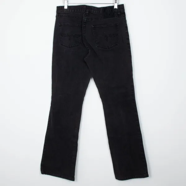 Lauren Ralph Lauren Womens Black Classic Bootcut Denim Jean Size 6 Embellished‎ - Image 4