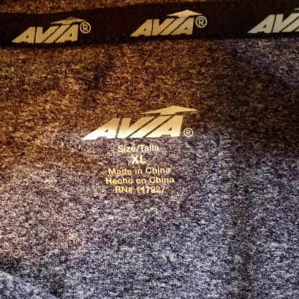 Avia Funnel Neck Activewear Shirt Womens XL Used Purple - Image 10