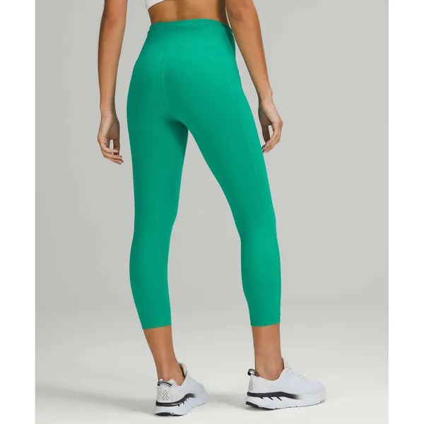 Lululemon Swift‎ Speed High-Rise Crop 21" Emerald Ice Size 14 - Image 2