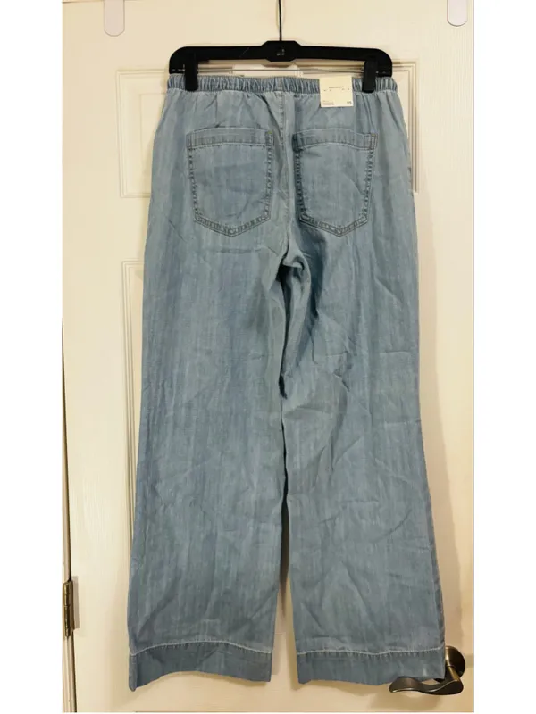 Banana Republic Wide Leg Jeans Size XS Light Blue - Image 3