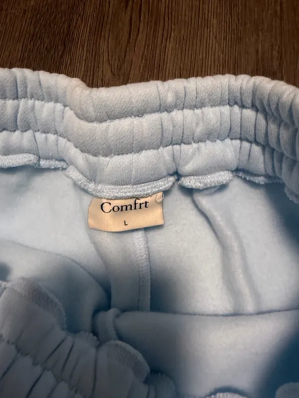 COMFRT Pastel Blue Sweatshorts - Image 2