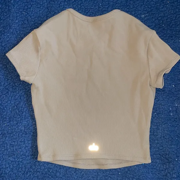 Alo Olive Green Women's Ribbed Top Size XS - Image 2