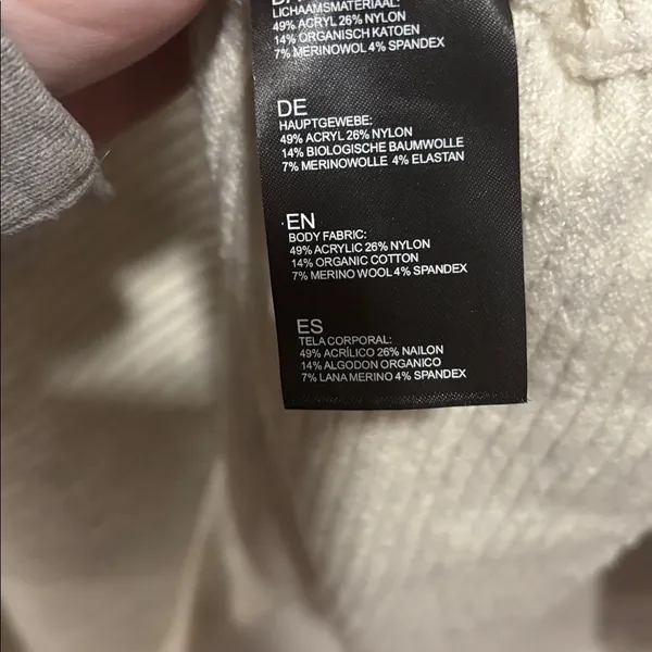 Kuhl Solace Turtleneck Merino Wool Blend Sweater in Natural Size Large - Image 3