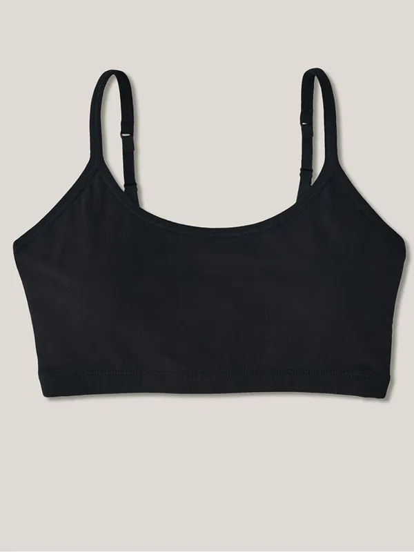 NWOT - pact Women's Black Everyday Strappy Scoop organic cotton Bralette S - Image 9