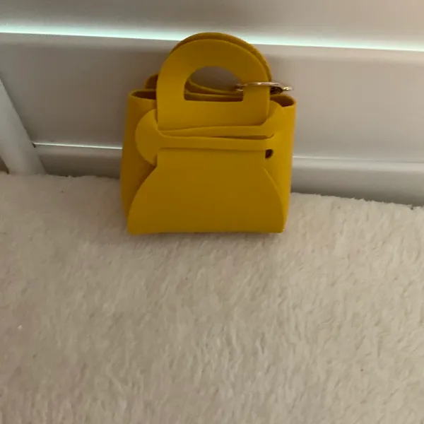 Yellow coin purse key fob Size undefined - Image 3