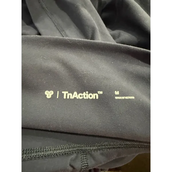 Tna‎ TnaAction Women Medium Navy Blue Flare Yoga Pants High Rise Slit Hem 2617 - Image 5