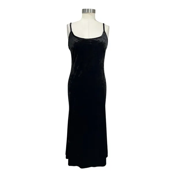 New York Company‎ Y2K Whimsigoth Gothic Vamp Stretch Maxi Dress Size M - Image 2