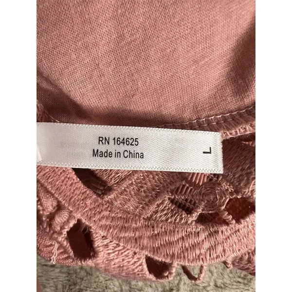 Victoria's Secret Pink Floral Lace Bralette Size L Adjustable Straps - Image 4
