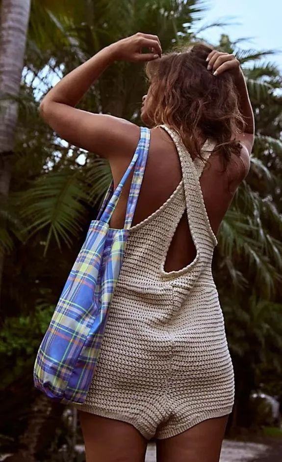 Free People Beach FP Beach Clear Skies Fauxchet Romper Natural Cream - Image 2