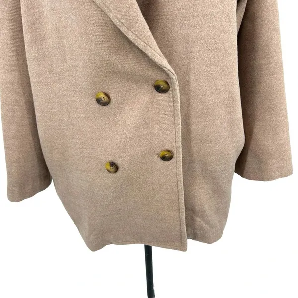 Free People Hannah Super Soft Slouchy Blazer Tan Size Large‎ - Image 5