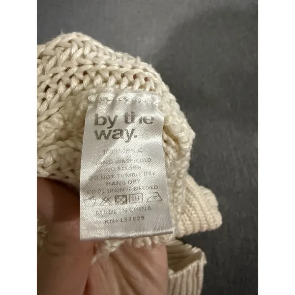 By The Way Women's Cream Knit Halter Cropped Top Sz S - Image 9