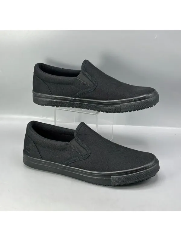 Skechers Work Relaxed Fit Sudler Dedham SR Slip-On Shoes Womens 9.5 Black 108012 - Image 2