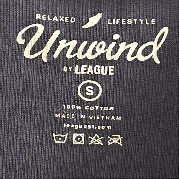 Unwind by League‎ Women's Blue Crew Neck Sweatshirt Size S Casual Long Sleeve - Image 6