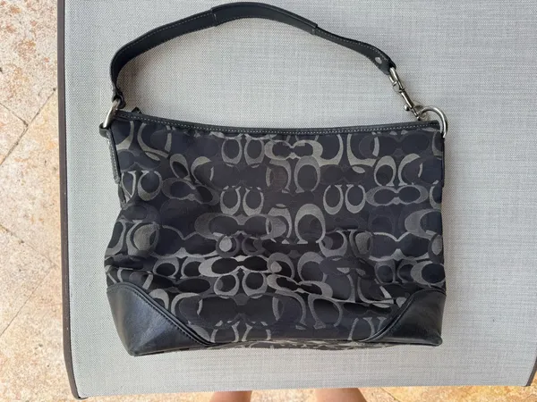 Coach Black Grey Shoulder Bag - Image 2