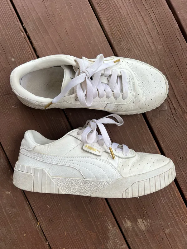 Puma white classic women’s sneakers - Image 2