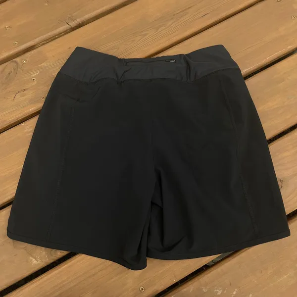 Title Nine Athletic Shorts Anti-Run Shorts 7" Inseam Black Zipper Pocket‎ Size S - Image 2