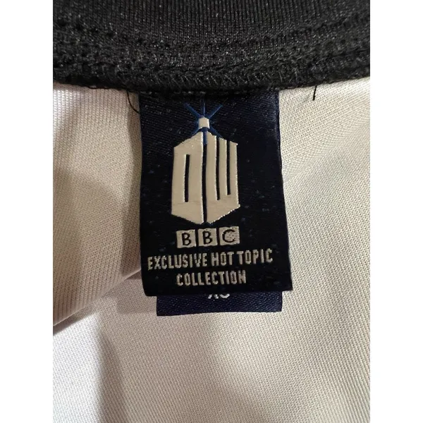 Dr. Who Galaxy Tardis Dress A Line Sleeveless Peter Pan Collar Blue Hot Topic XS - Image 5