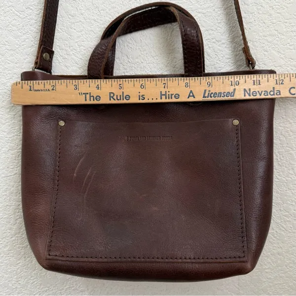 PLG PORTLAND Leather Goods “Almost Perfect” Mini Crossbody Tote Bag - Image 7