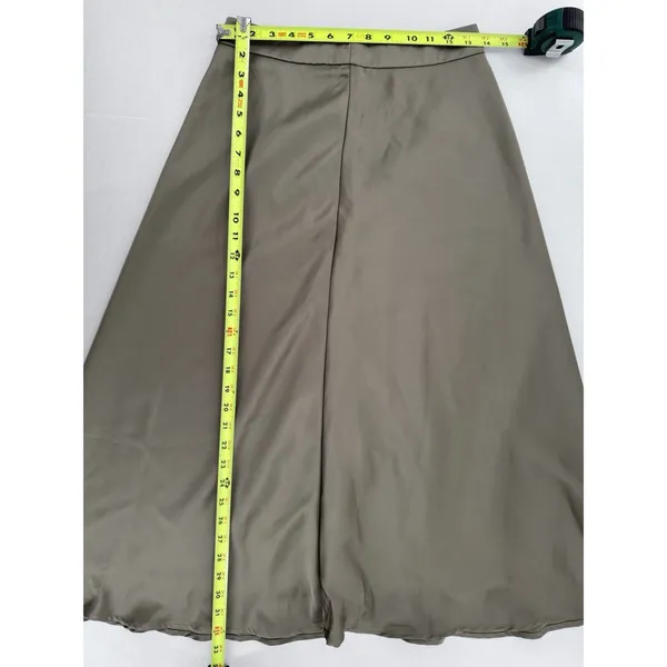 SheIn Dazy Skirt Sz M High Waist Midi Modest Satin Minimalist Capsule Wardrobe - Image 5