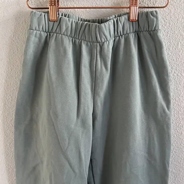 Brandy Melville John Galt Green Sweatpants Joggger Pants Thick Cotton OS/Small - Image 2