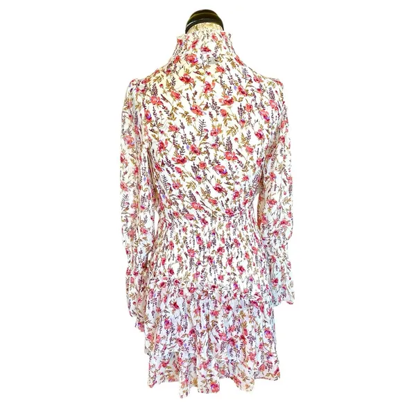 Princess Polly Dress Sz 2 Mini Floral Ruffle Tiered Sheer Whimsical Coquette - Image 4