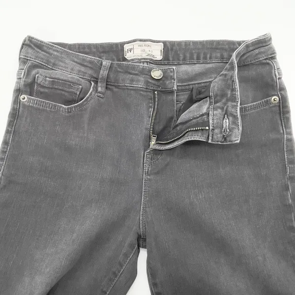 Free‎ People Jeans Womens 28 Straight Crop Street Modern Edgy Grunge OB714973B - Image 6