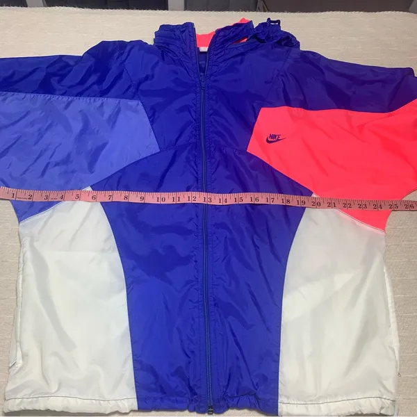 Nike Vintage Retro Jacket Color Block‎ 80s Windbreaker Track Zip Up Size M - Image 11