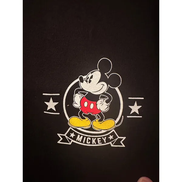 NWOT Disney Mickey Mouse Icon Black Longsleeve Crewneck M - Image 2