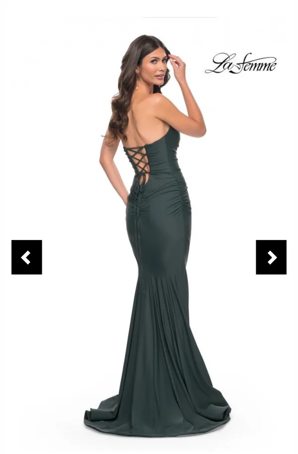 Emerald Green Prom Dress - Image 2